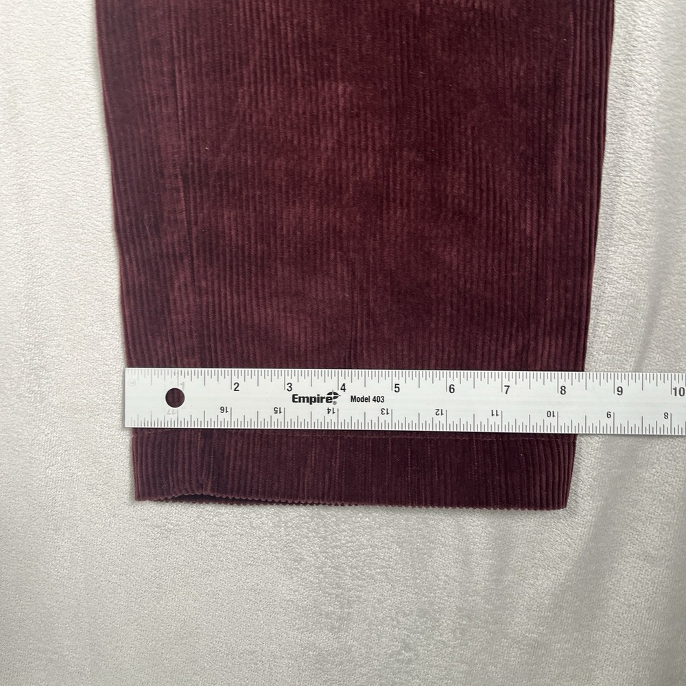 Brooks Brothers Corduroy 346 Pants Men 34x32 Burgundy Cotton Dress Casual-EUC - Picture 9 of 11